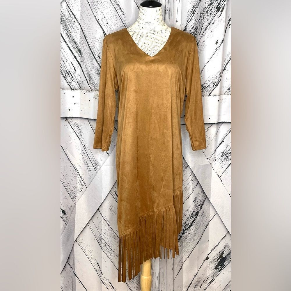 Sami & Jo Tan Long Sleeve Dress
